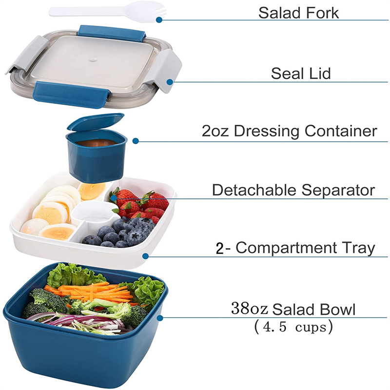 Récipient à déjeuner à salade  - Salad Container Jar avis et prix