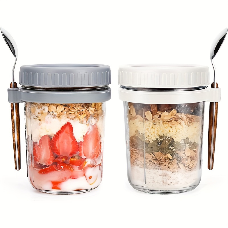 Tasse à flocons d'avoine en ve - Salad Container Jar avis et prix