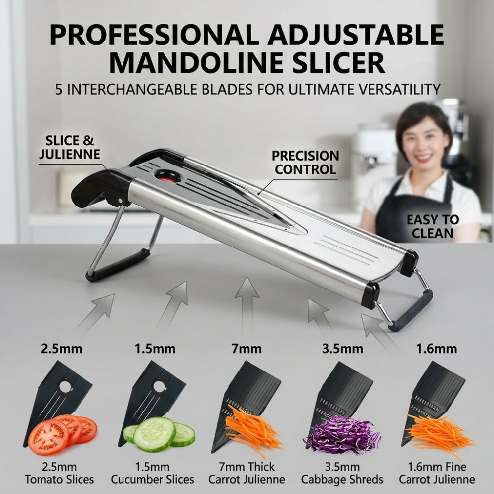 Mandoline en acier inoxydable  - Mandoline Slicer Guard avis et prix