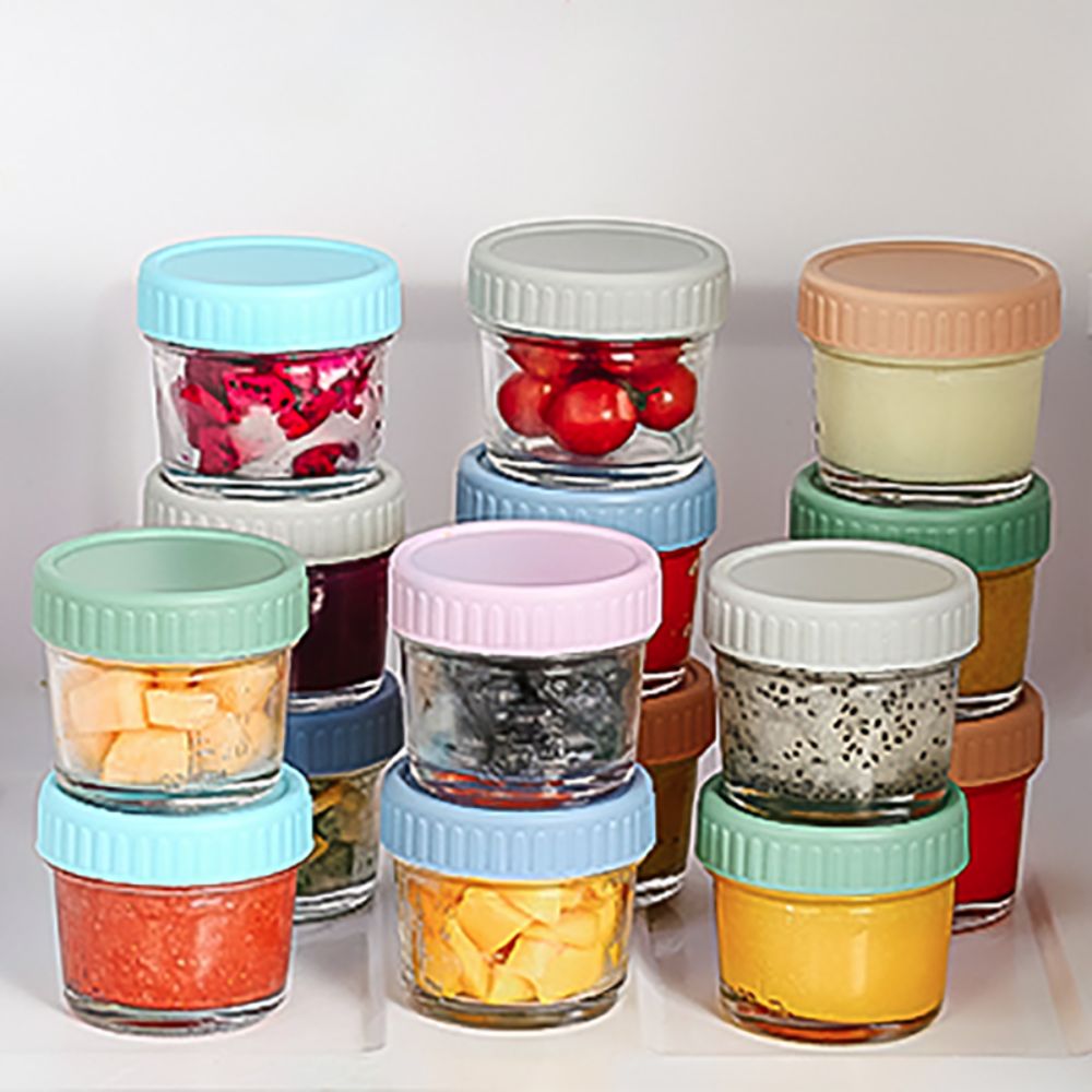 Lot de 6 pots en verre réutili - Salad Container Jar avis et prix