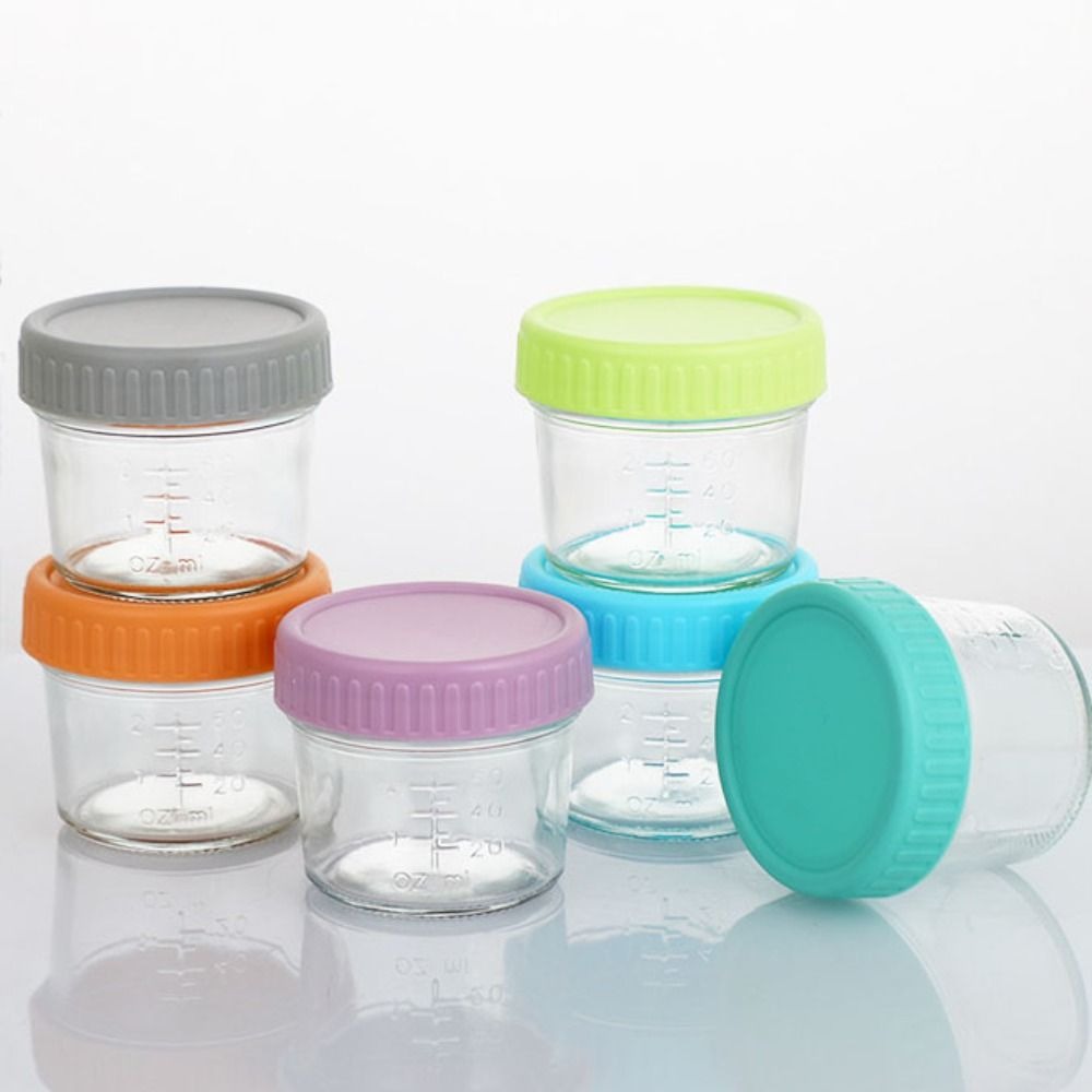 Lot de 6 pots en verre réutili - Salad Container Jar avis et prix